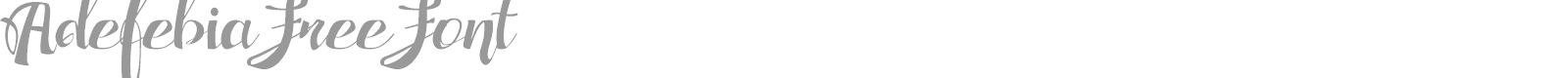 Adefebia font preview